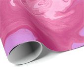 elegantes rosa lila Marmorchmuster Geschenkpapier (Rolleneckpunkt)