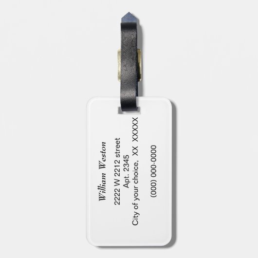 Elegantes rosa, Lila und silberfarbenes Marmormust Gepäckanhänger (Rückseite vertikal)