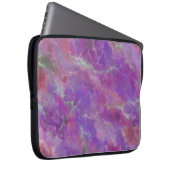 Elegantes rosa, Lila und silberfarbenes Marmormust Laptopschutzhülle (Vorne Rechts)
