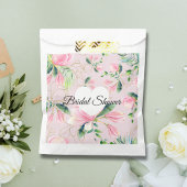 Elegantes rosa Magnolia Brautparty Geschenktütchen