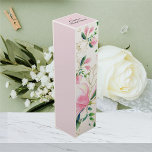 Elegantes rosa Magnolia Brautparty Weinbox<br><div class="desc">Elegante Rosa Magnolia Brautparty Weinkiste. Sie können dieses Produkt auch in einer meiner Sammlungen finden!</div>