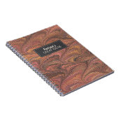 Elegantes rosa MarmorNotebook Notizblock (Rechte Seite)