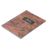 Elegantes rosa MarmorNotebook Notizblock (Linke Seite)