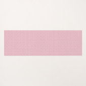 Elegantes rosa marokkanisches Muster mit Namen Yogamatte (Rückseite (Horizontal))