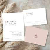 Elegantes Rosa Minimales Floraldesign Save The Date