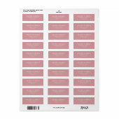 Elegantes Rosa Minimalistisch (Vorne)