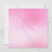 Elegantes rosa Modernes Minimalistisches Template Mitteilungskarte (Rückseite)