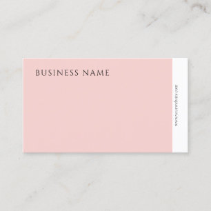 Elegantes Rosa Modernes Minimalistisches Template Visitenkarte