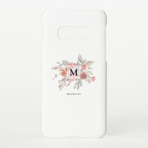 Elegantes Rosa Monogramm Samsung Galaxy S10E Hülle