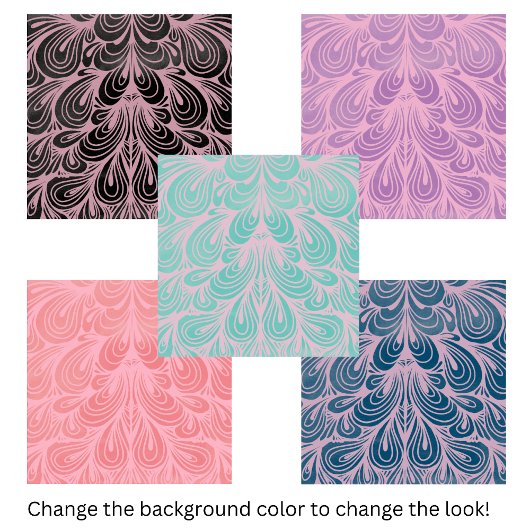 Elegantes rosa Muster Fliese