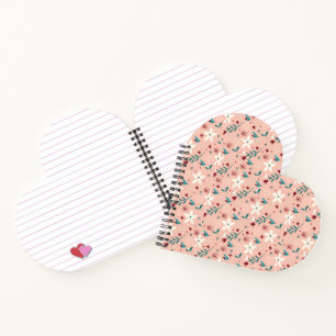 Elegantes, rosa Muster-Zuhause Notizblock