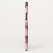 Elegantes rosa Name Geometrisches Polygonmuster Case-Mate iPhone Hülle (Hinten/Rechts)