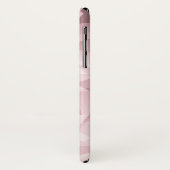 Elegantes rosa Name Geometrisches Polygonmuster Case-Mate iPhone Hülle (Hinten/Links)