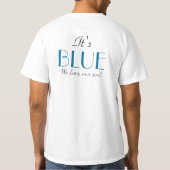 Elegantes Rosa oder Blaues Geschlecht - Blau - Shi T-Shirt (Rückseite)