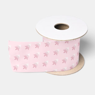 Elegantes rosa Ombre-Christbaum-Muster Satinband