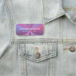 Elegantes rosa ombre moderner Name Namensschild