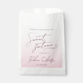 Elegantes Rosa Ombre Schriftzug Sweet Sixteen Geschenktütchen (Vorderseite)