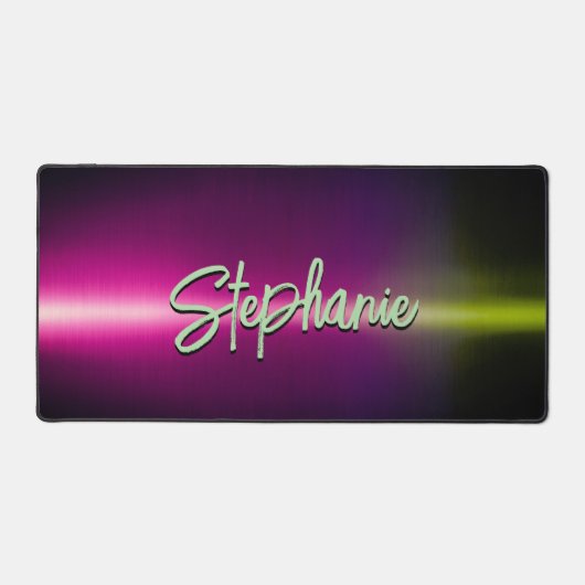 Elegantes rosa Omelette Schreibtischunterlage (Vorderseite)