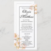 Elegantes rosa Orangefarbenes Blumengezwitscher (Vorne/Hinten)