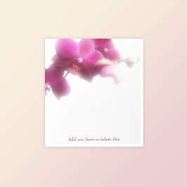 Elegantes rosa Orchid florales Notepad Notizblock