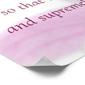 Elegantes rosa Orchid Script Serenity Gebet Poster (Ecke)