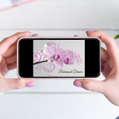 Elegantes Rosa Orchids Hochzeit-Probe-Dinner Einladung