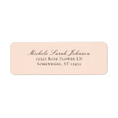 Elegantes Rosa Pastel Minimalistisch (Vorne)