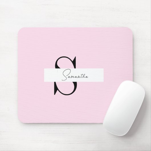 Elegantes rosa Pastel Personalisiert Mousepad (Mit Mouse)