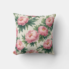 Elegantes rosa Peony Floral Pattern - Zeitloser Bo Kissen