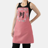 Elegantes Rosa Personalisiert Ihre Name Schürze (InSitu)