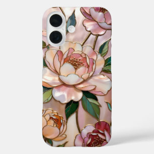 Elegantes rosa Pfingstrose iPhone-Case Romantische iPhone 16 Hülle