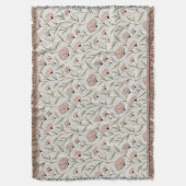 Elegantes rosa Pollenmuster Decke (Vorderseite Vertikal)