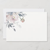 Elegantes Rosa Probe Einladung (Rückseite)