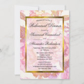 Elegantes Rosa Probe Frische Pasta machen Einladung (Vorderseite)