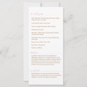 Elegantes Rosa Programm, Caroline Wedding Collecti (Rückseite)