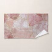 Elegantes rosa Quarz Badetuch Set (Handtuch)