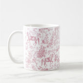 Elegantes Rosa Reittier Kaffeetasse (Links)