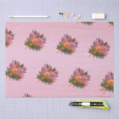 Elegantes Rosa-Rosa-Paillon Seidenpapier (Handwerk)