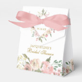 Elegantes Rosa-Rosa-Peony-Brautparty Geschenkschachtel (Vorderseite)