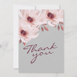 Elegantes Rosa Rosa Rusty Foto Dankeskarte