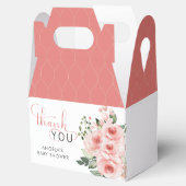 Elegantes Rosa Rose Baby in Blütendusche Geschenkschachtel (Geöffnet)