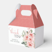 Elegantes Rosa Rose Baby in Blütendusche Geschenkschachtel (Vorderseite)