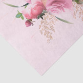 Elegantes Rosa Rose Blumenstrauß Bouquet Seidenpapier (Ausschnitt)