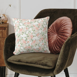 Elegantes rosa Rose Romantisches Blumenkissen Kissen