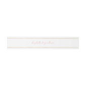 Elegantes Rosa Rose Vintages Script Einladungsbanderole (Flach)