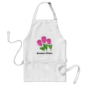 Elegantes rosa Rosen-Design Schürze