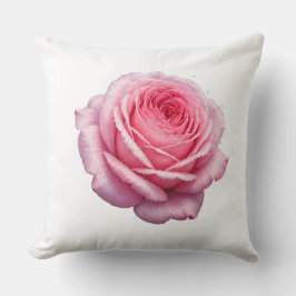 Elegantes rosa Rosen-Wurfkissen Kissen