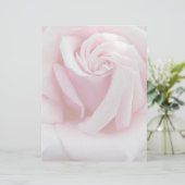 Elegantes rosa Rosenbläser Blumengestationspapier (Stehend Vorderseite)