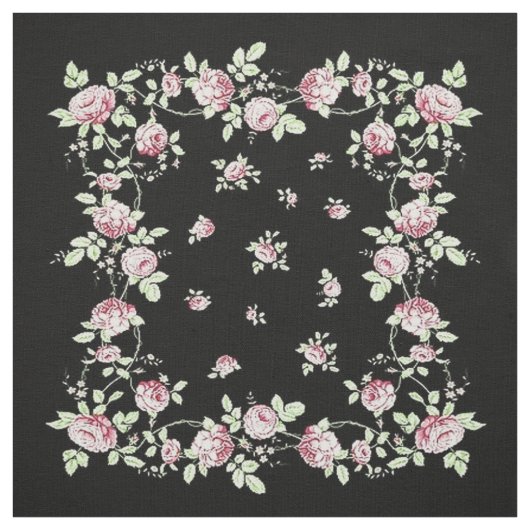 Elegantes rosa Rosengewebe Stoff (Muster)