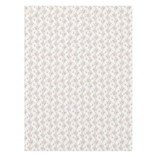 Elegantes rosa Roses-Blume-Muster Tischdecke (Vorderseite)